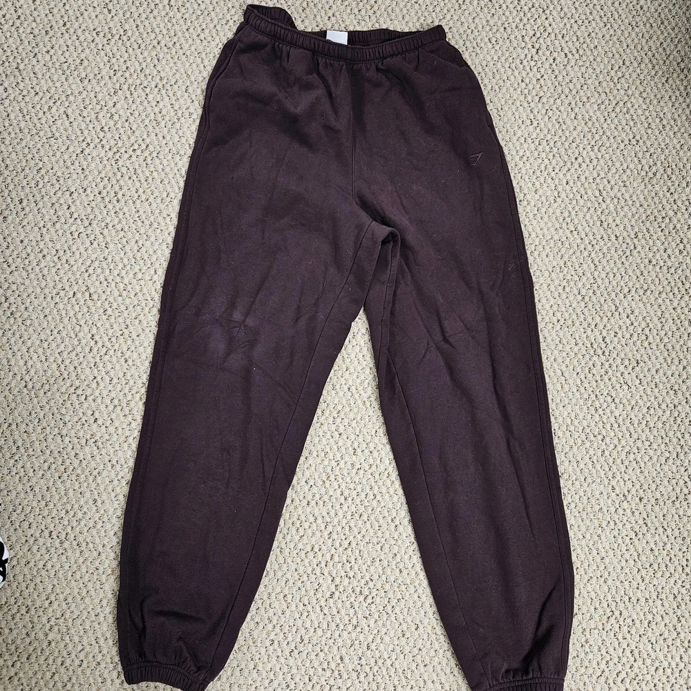 Gymshark Women's Joggers Deep Purple Size Medium Logo‎ Sweatpants